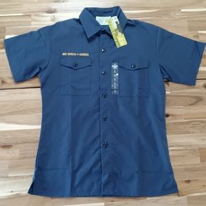 Boy Scouts of America Large Youth Uniform Shirt Blue